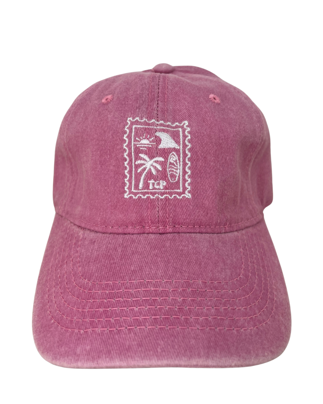 Pink vintage wash cap