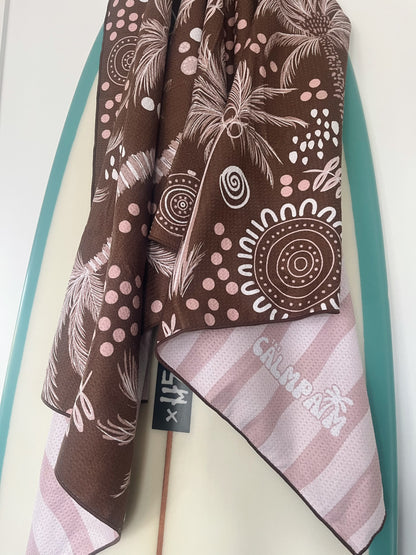 Sand Free Beach Towel - Desert Palms