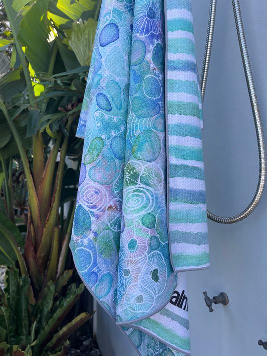 Sand Free Beach Towel - SeaGlass