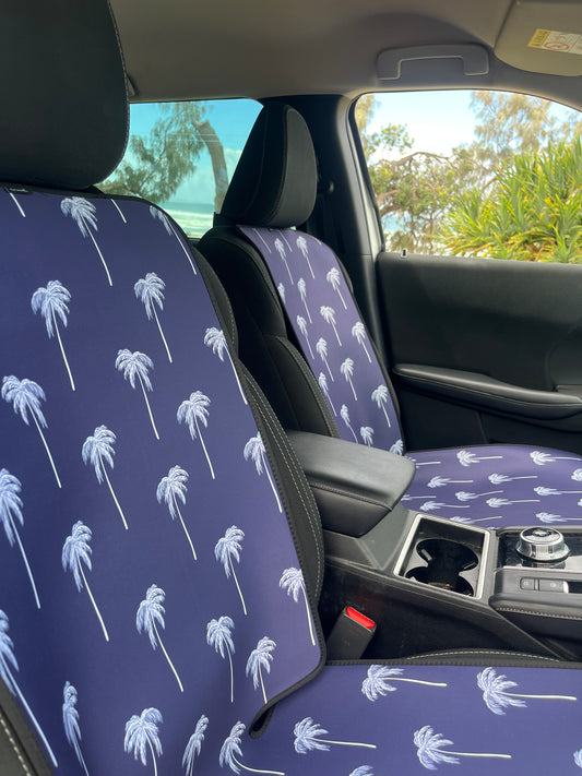 Indigo Palms Car Seat Cover - Neoprene