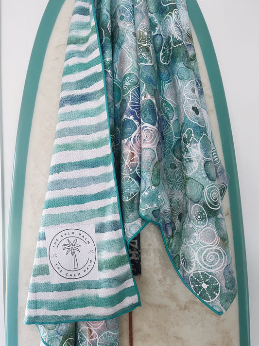 Sand Free Car Seat Towel-Seaglass