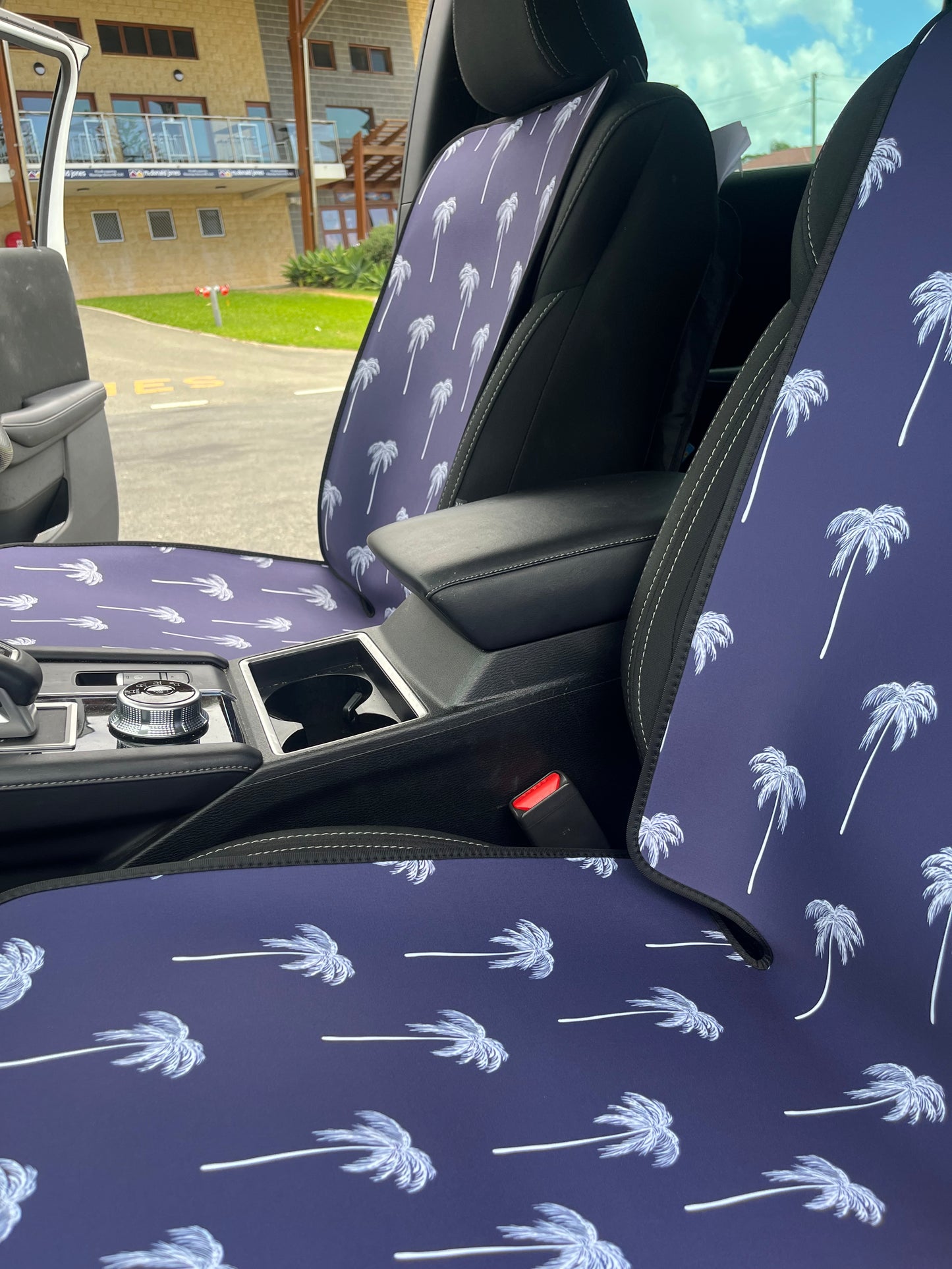 Indigo Palms Car Seat Cover - Neoprene