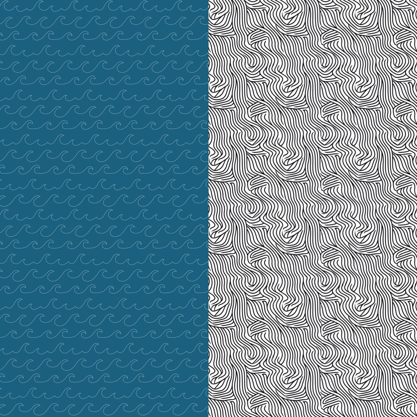 Sand Free Car Seat Towel-Waves