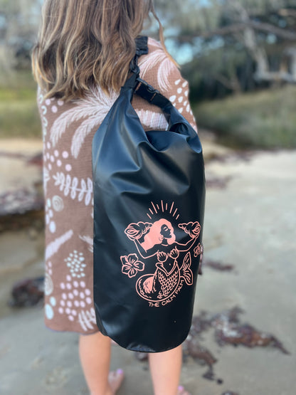 Waterproof dry bag with mermaid 
