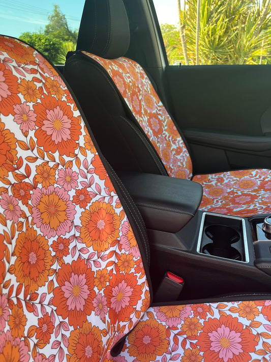 Floral Car Seat Cover - Neoprene
